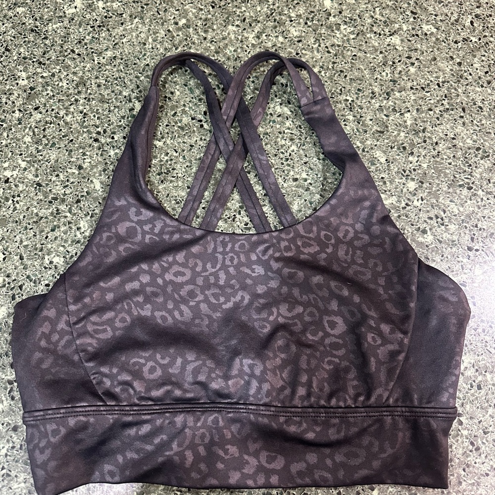 Leopard Print Women's Sports Bra
